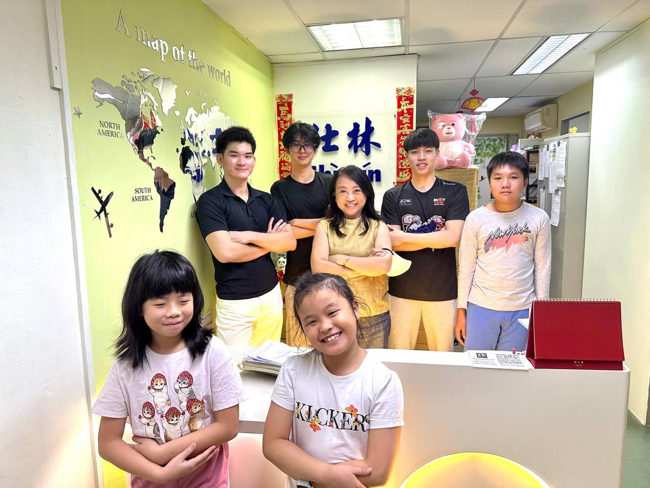 Students and teachers at Shi Lin Learning Centre